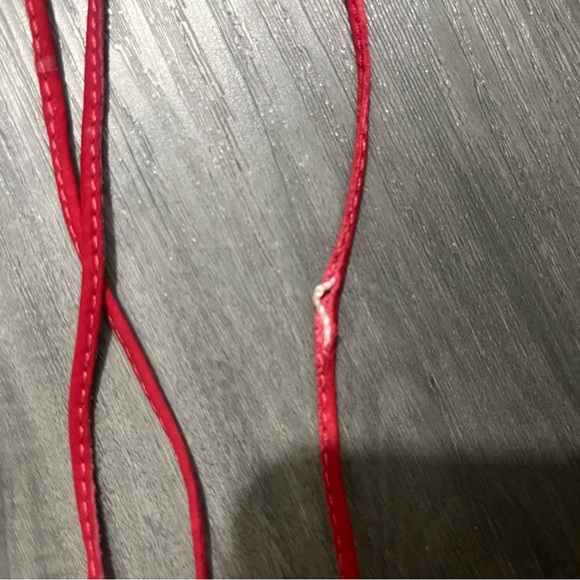 SCHUTZ Red Lace-Up Heels - Picture 5 of 5